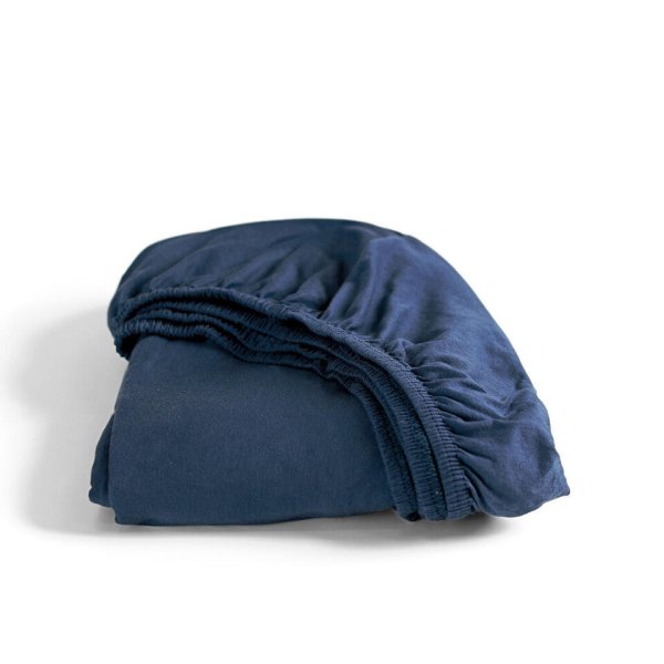 Cinderella - Hoeslaken Jersey - 140x200 cm - Navy