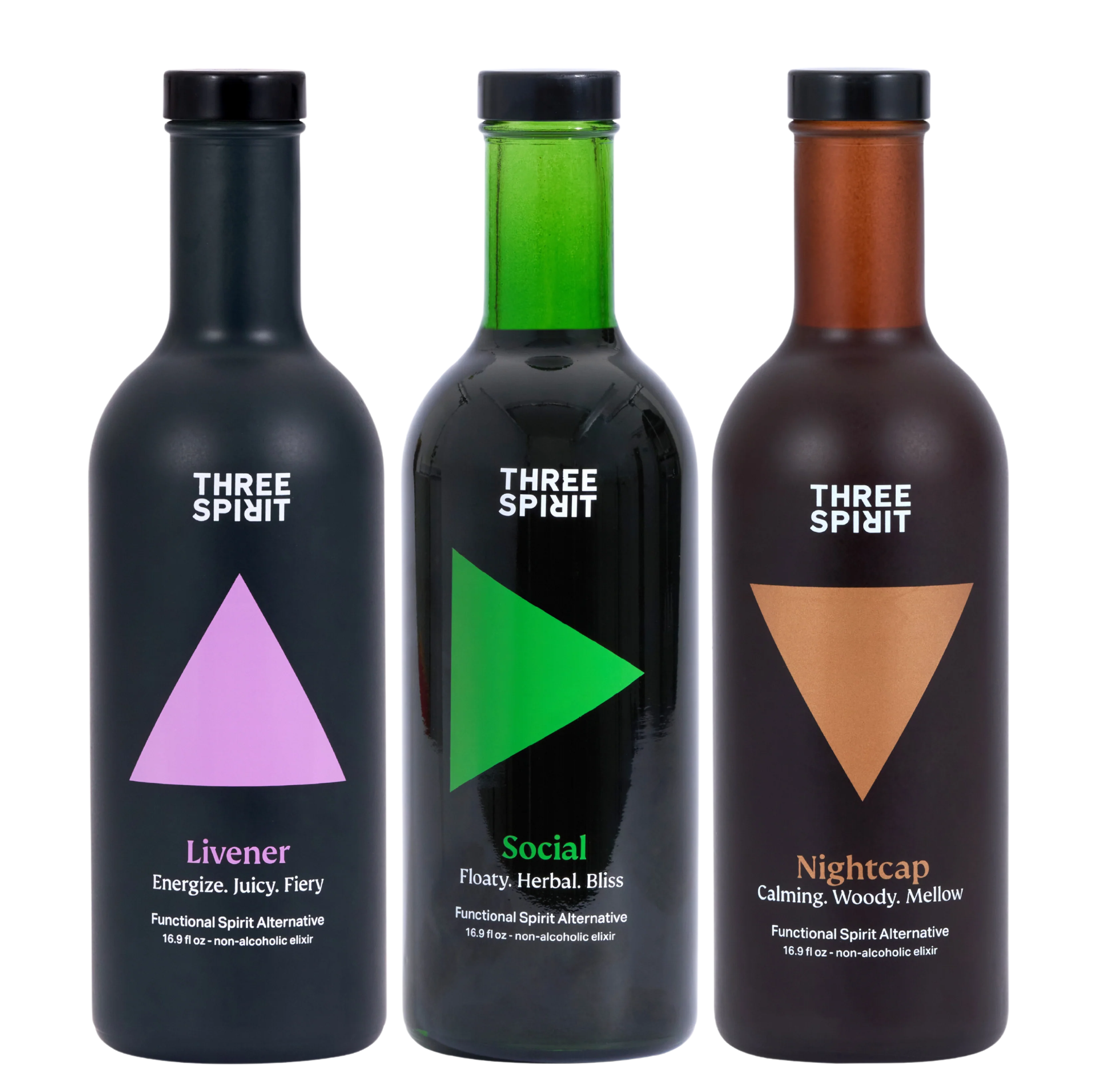Three Spirit Non Alcoholic Spirits Mixed Case