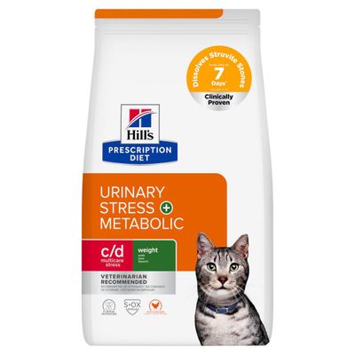 Hill's Prescription Diet C/D Urinary Stress + Metabolic Zak Kip - Kattenvoer