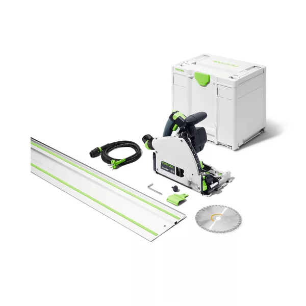 Festool TS 60 KEBQ-Plus-FS Invalcirkelzaagmachine + geleiderail | 1500 W | In Systainer 577417