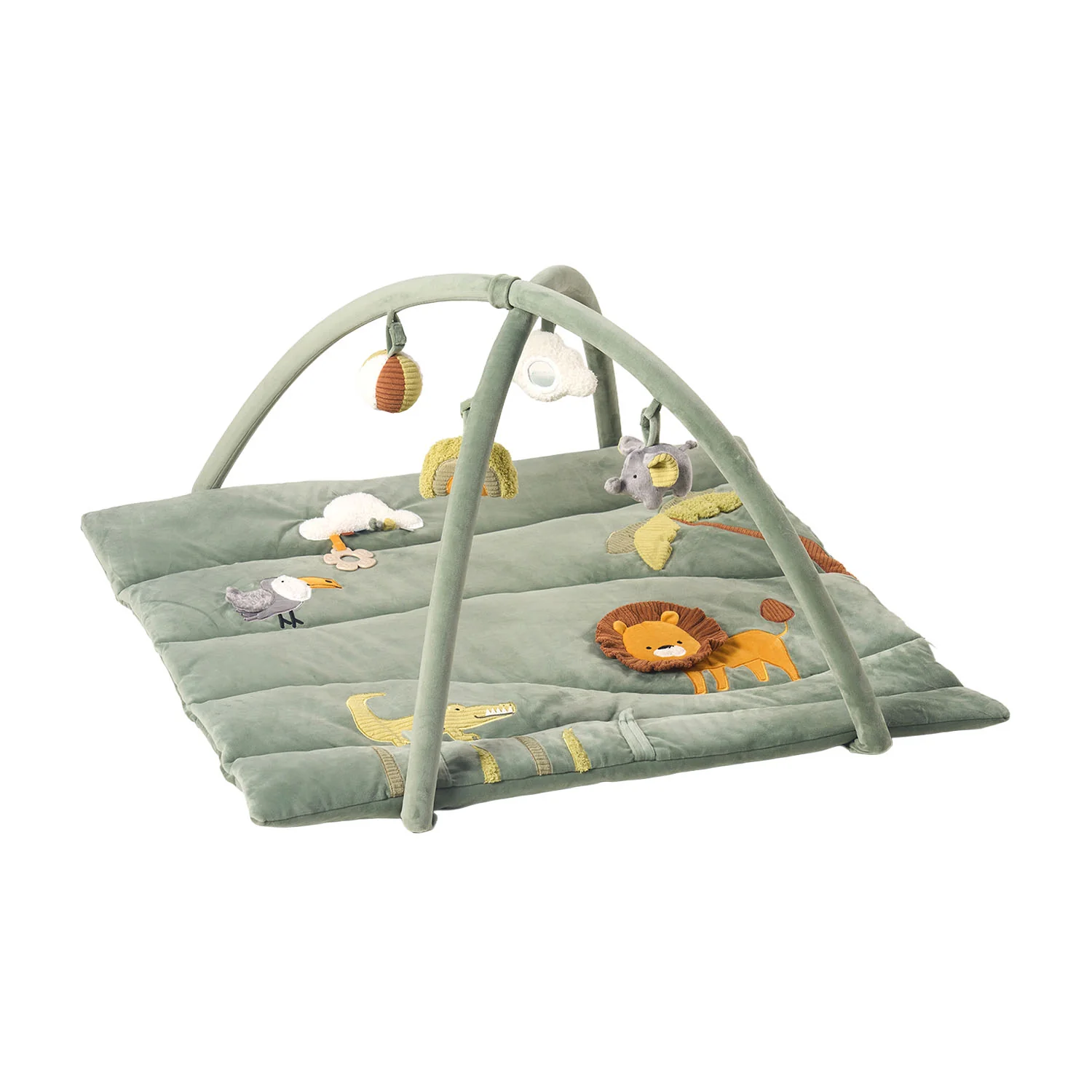 2-in-1 Activity Gym and Playpen Mat - Jungle