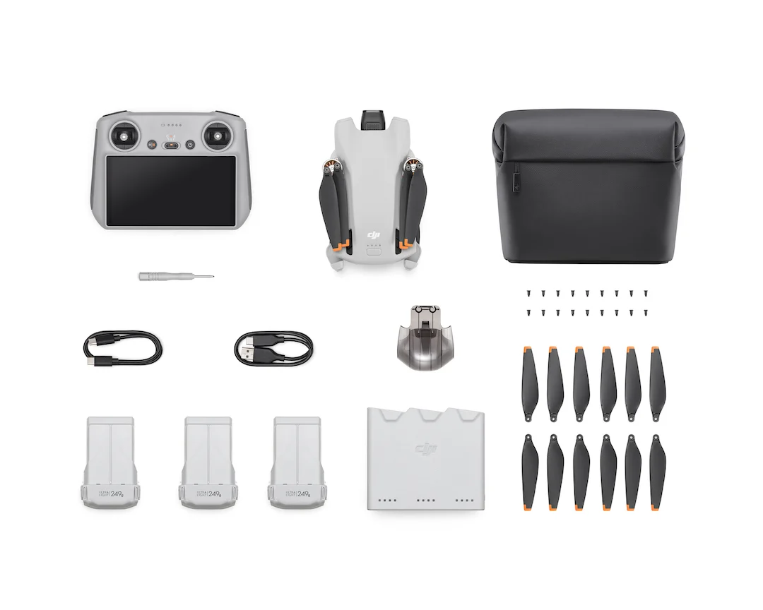 DJI Mini 3 Drone Quadcopter Fly More Combo Kit + RC Smart Remote + Accessory Bundle