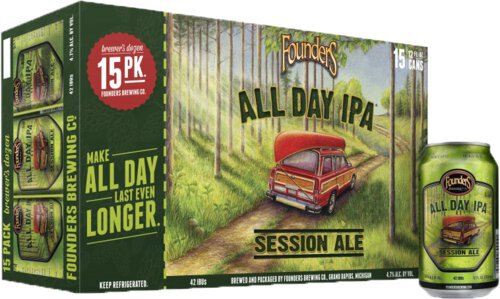 FOUNDERS ALL DAY IPA 15PK CAN