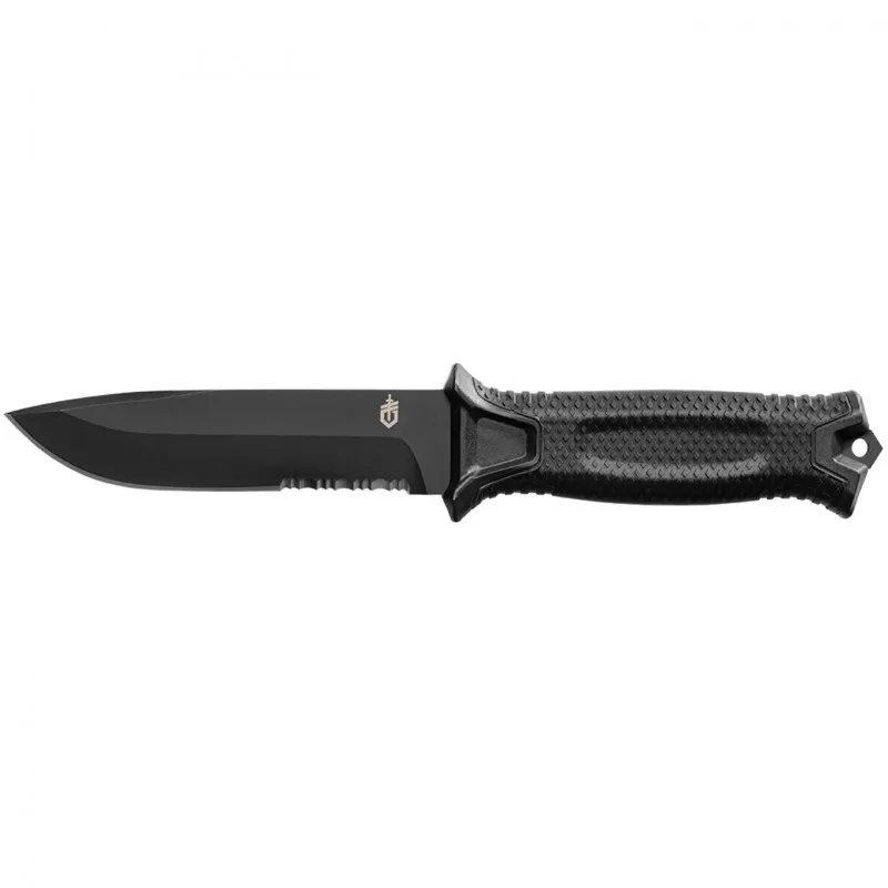 Gerber Strongarm Fixed Blade Black SE 30-001060N deels gekarteld, vaststaand mes