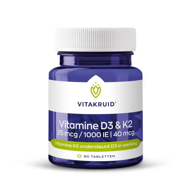Vitamine D3 & K2 tabletten