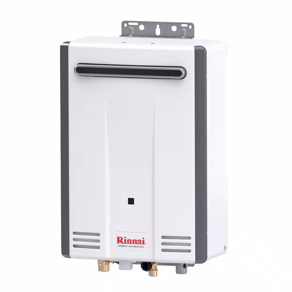 Rinnai HE 5.3 GPM 120,000 BTU Propane Gas Exterior Tankless Water Heater
