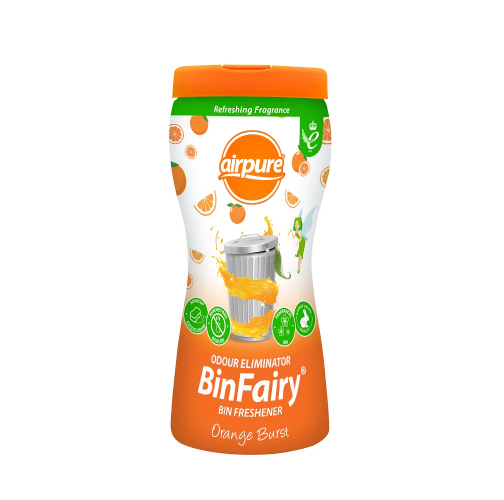 airpure BinFairy | Bin Freshener| Odour Remover | Deodoriser Powder | Keeps Bins Fresh | Removes Bad Odours