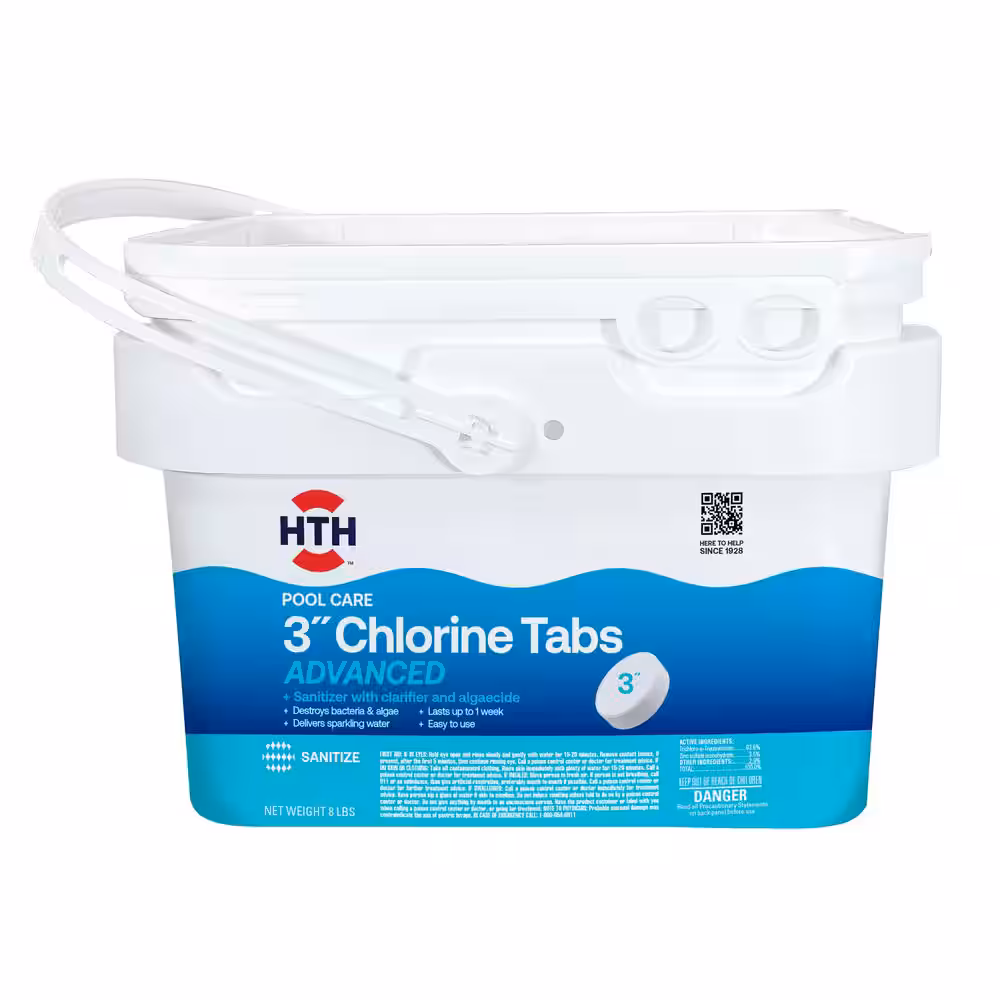 Pool Care 3" Tablet Chlorinating Chemicals 8 lb