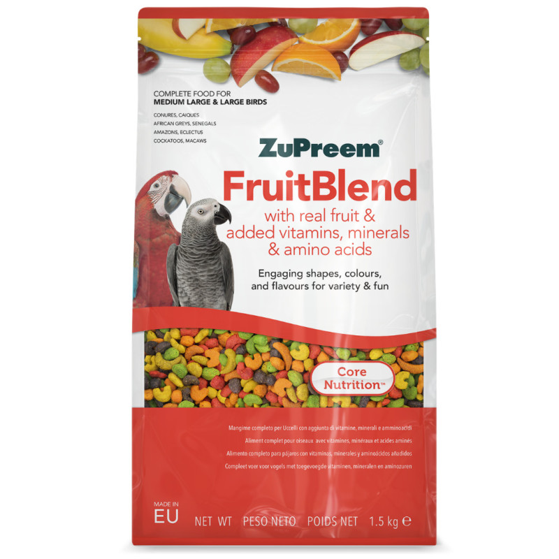 ZuPreem Fruitblend Medium/ Large Birds - Vogelvoer - 1,5 kg
