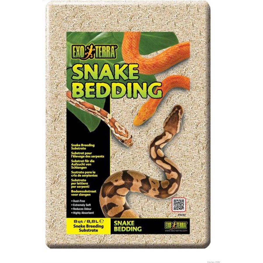 Exo Terra Slangenbedding natuurlijk substraat 8,8 L of 26,4L| biologisch afbreekbaar, stofvrij en absorberend