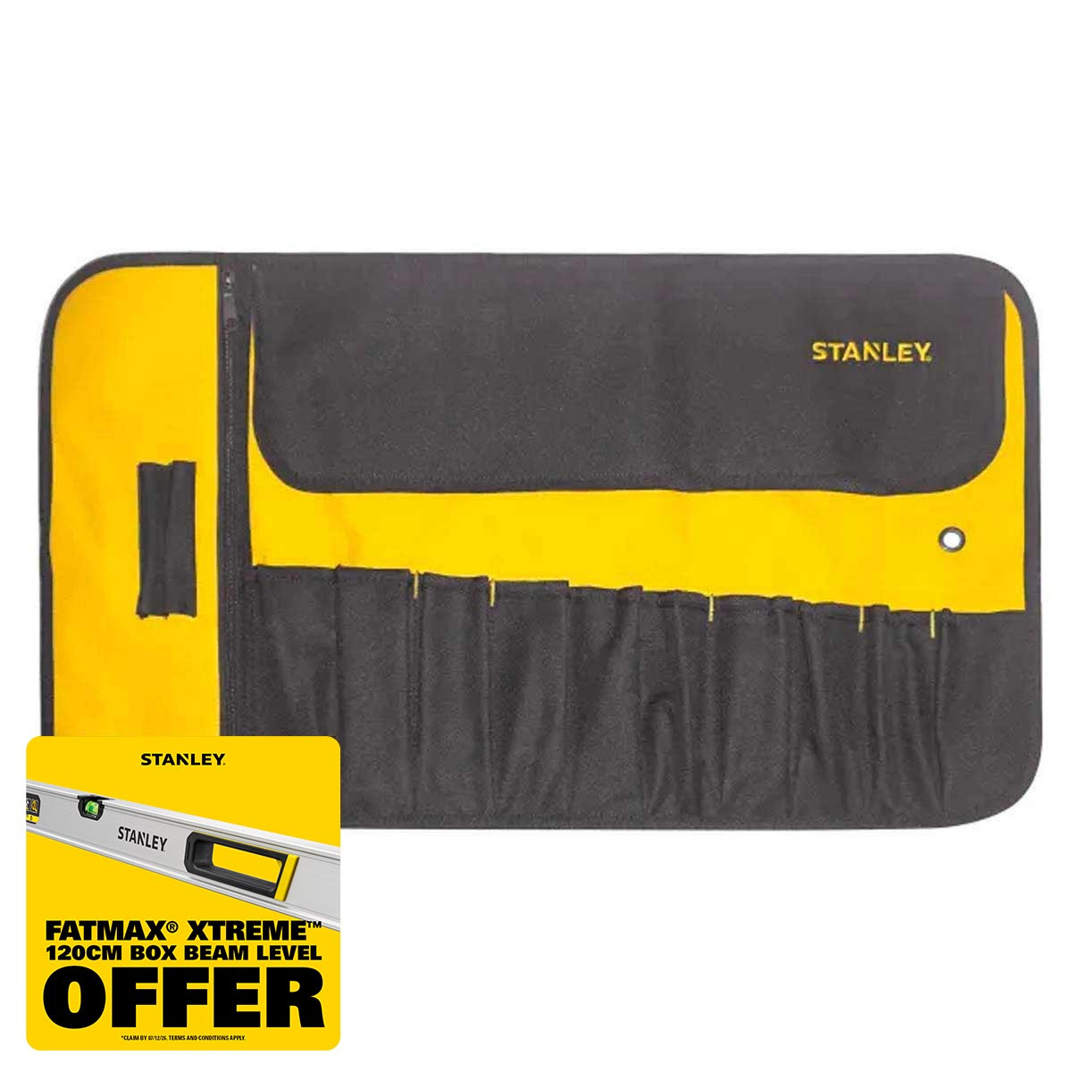 STANLEY Tool Roll, 12 Pocket Storage Organiser, 1-93-601