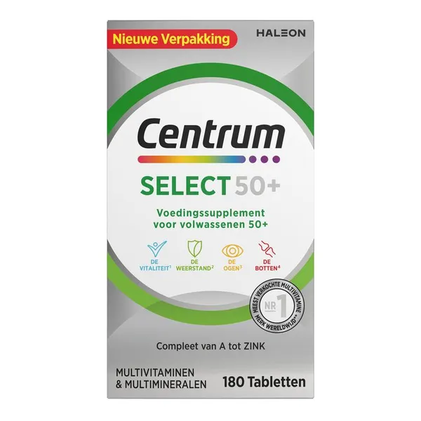 Centrum Select 50+ Multivitamin Tablets 180 pieces