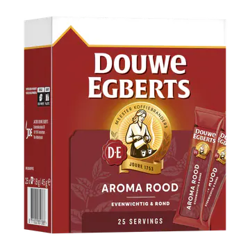 Douwe Egberts Aroma rood oploskoffie sticks