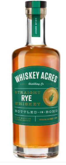 Whiskey Acres Bottle in Bond Rye