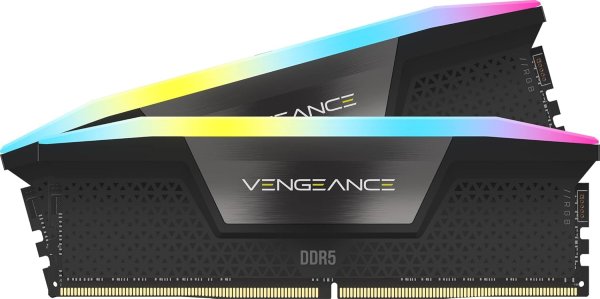 CORSAIR Vengeance RGB Black 16GB 5200MHz DDR5 Memory Kit