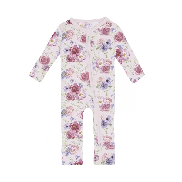 Kickee Pants Print Convertible Coverall in Shrinking Violet Dreamy Floral