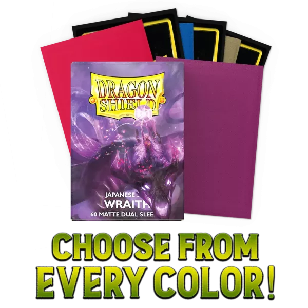 Dragon Shield Sleeves: Matte Dual Japanese Size Sleeves 60CT (Various Colors)