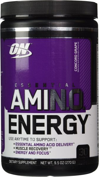 Optimum Nutrition Amino Energy Powder, Concord Grape, 9.5 Oz