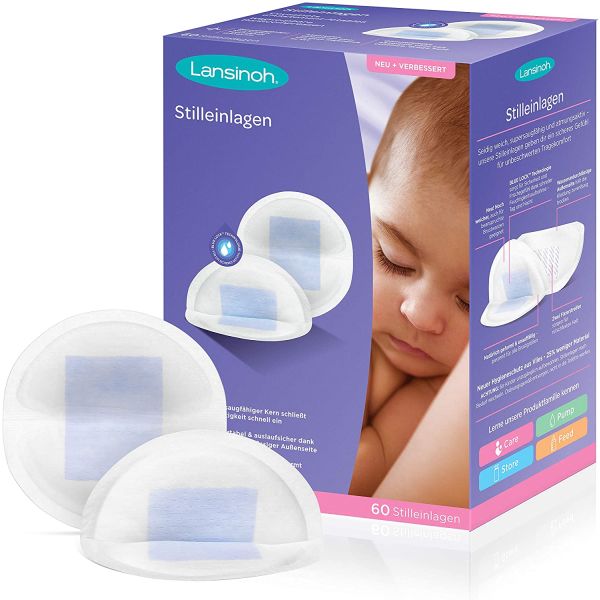 Lansinoh – Bluelock zoogkompressen 60 stuks