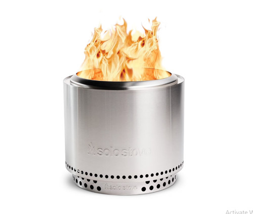 Solo Stove Bonfire 19.5" Smokeless Firepit and Stand Stainless Steel