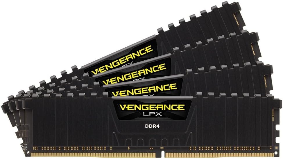 VENGEANCE® LPX 64GB (4 x 16GB) DDR4 DRAM Up To 2666MHz C16 Memory Kit - Black
