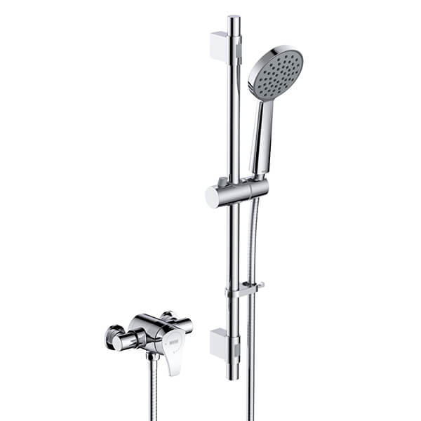 Bristan Capri 3 Thermostatic Exposed Shower Valve with Riser Kit - Chrome