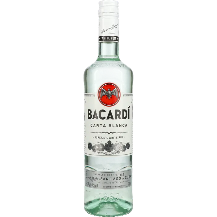BACARDI CARTA BLANCA 0,70 LITER 37,5%