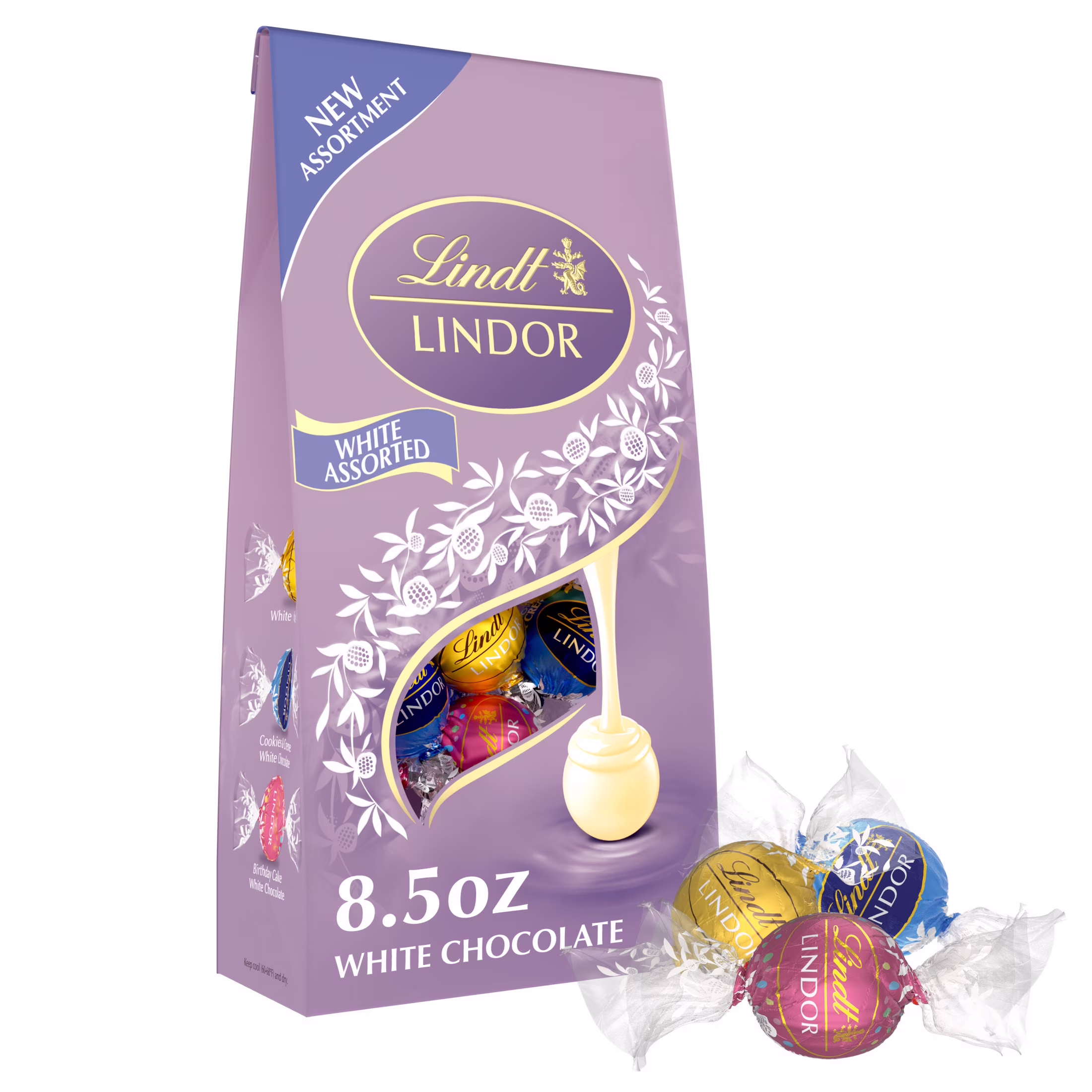 Assorted White Chocolate LINDOR Truffles 20-pc Bag (8.5 oz)