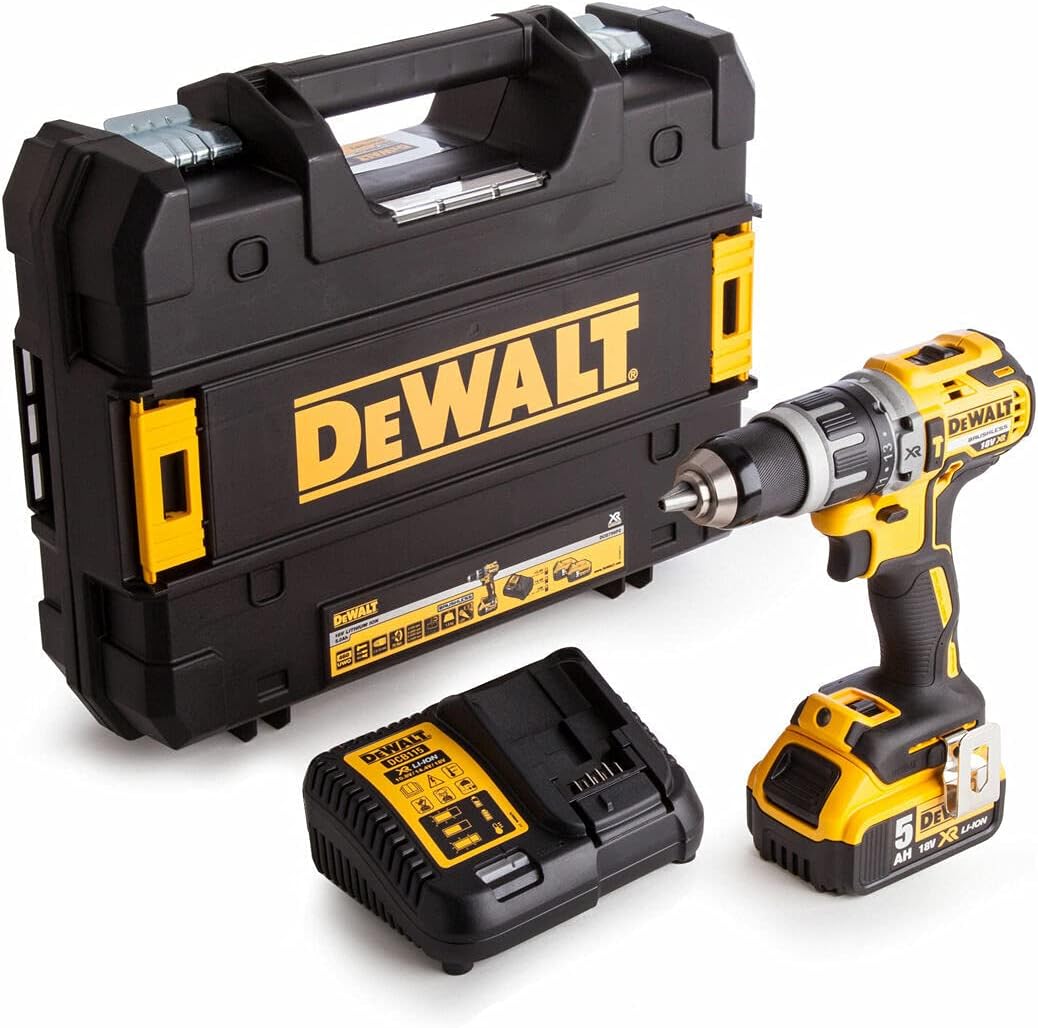 DEWALT DCD796P1-GB 18V 5.0Ah XR Li-ion Brushless Cordless Hammer Drill Driver