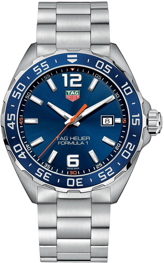 TAG Heuer Formula 1 Date 43mm, Steel, Blue Dial