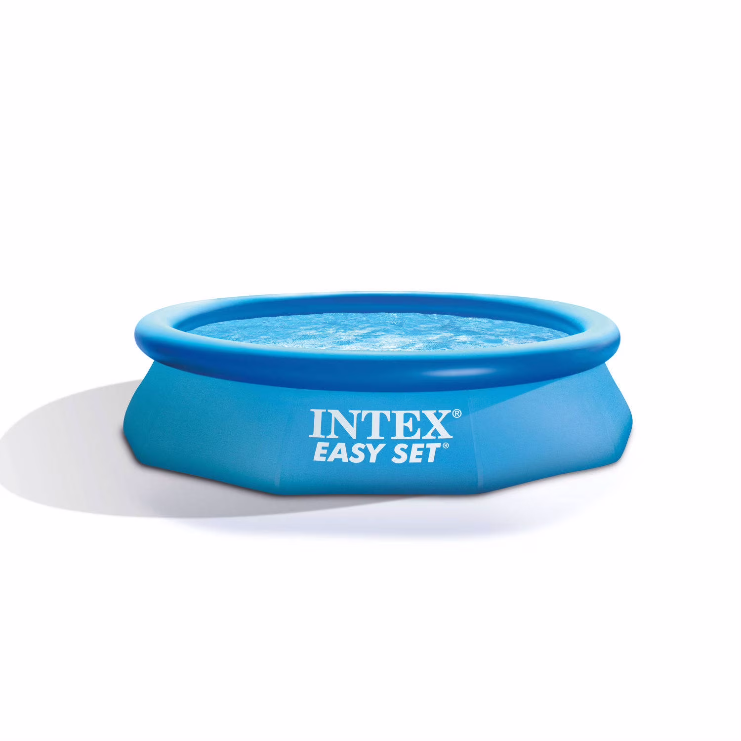 Intex 1018 gal Round Plastic Above Ground Pool 30 in. H X 10 ft. D