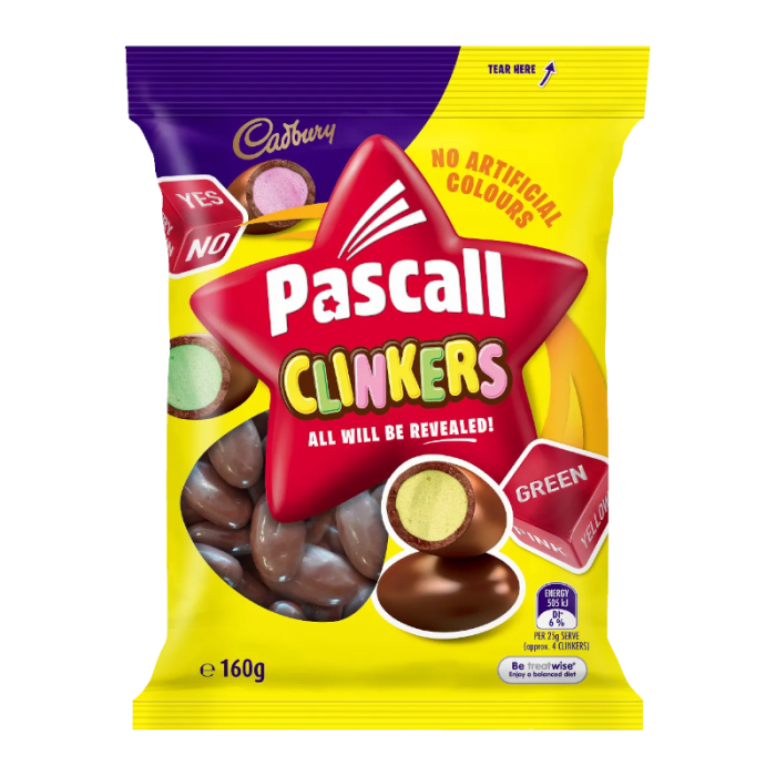 Cadbury Pascall Clinkers 160g