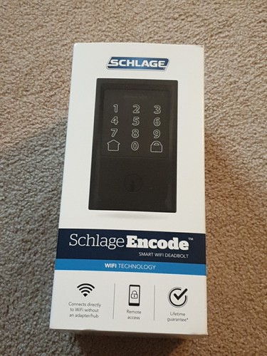 SCHLAGE Encode Matte Black Metal Wifi Deadbolt