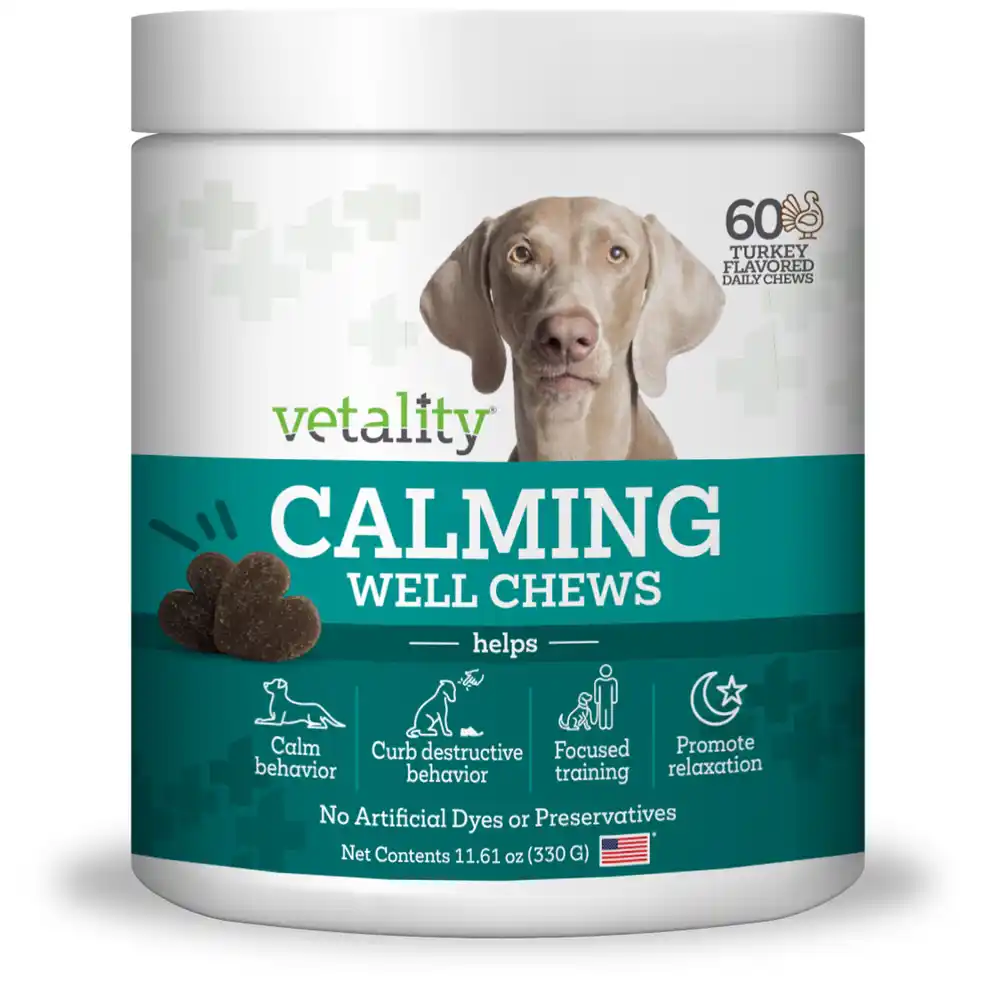 Vetality Calming Well Chews for Dogs 60ct