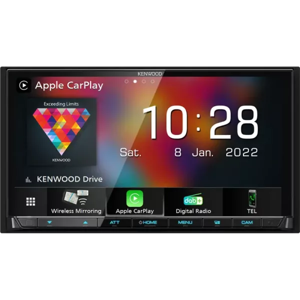 Kenwood DMX 8021DABS- 2DIN 7,0" Inch Multimedia radio Wireles Carplay/Android Auto
