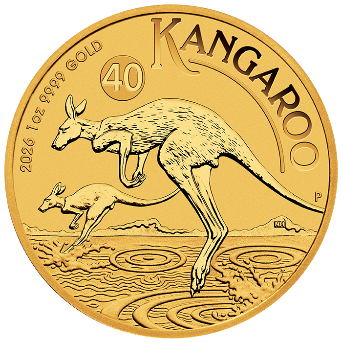 1 OUNCE GOLD AUSTRALIAN KANGAROO 2026