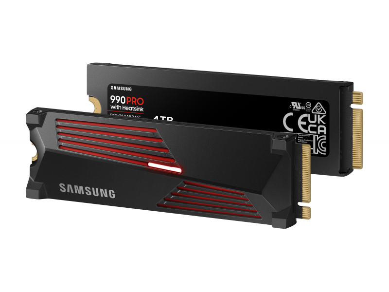 Samsung 990 PRO 4TB M.2 PCIe 4.0 NVMe SSD/Solid State Drive with Heatsink PC/PS5