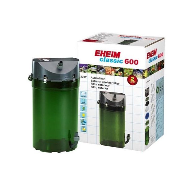 Eheim Classic 600 Plus (2217), incl. filtermateriaal en dubbelkranen