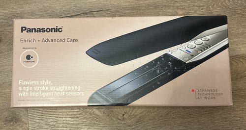 PANASONIC Nanoe EH-HS0E Hair Straightener - Black & Champagne Gold