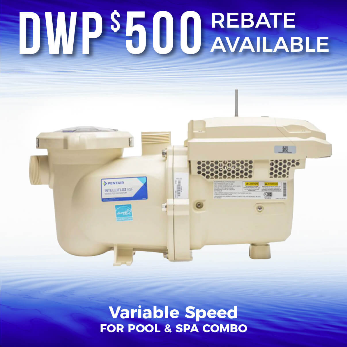 Pentair EC-011077 Intelliflo3 VSF Variable Speed Pump w/ Screen Price Includes Free Installation, Delivery & Tax*