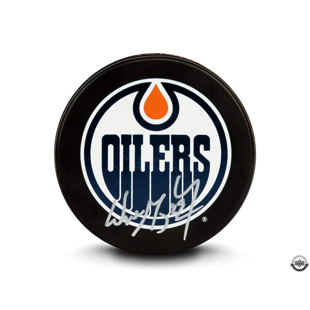 Wayne Gretzky Autographed Edmonton Oilers Puck