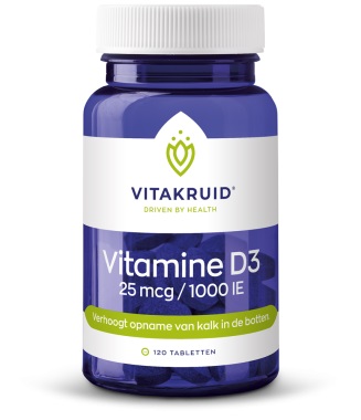 Vitakruid Vitamine D3 25 mcg - 120 tabletten