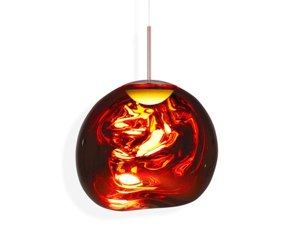 Melt hanglamp LED Koper, medium 50x50 cm