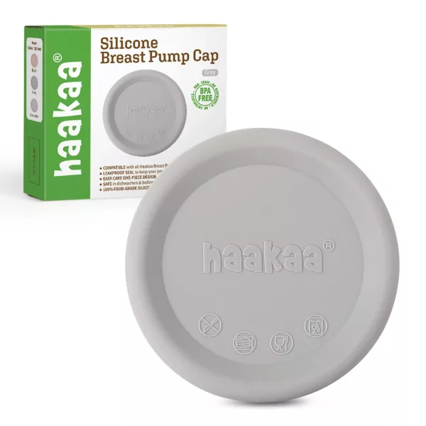 Haakaa Lid: Manual Breast Pump Cap For Gen 1–3 – Spill-Proof Silicone Cover