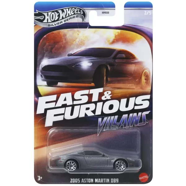 Hot Wheels Fast & Furious 2025 Mix 2 Villains Series / #2 - 2005 Aston Martin DB9 (Quantum Silver)