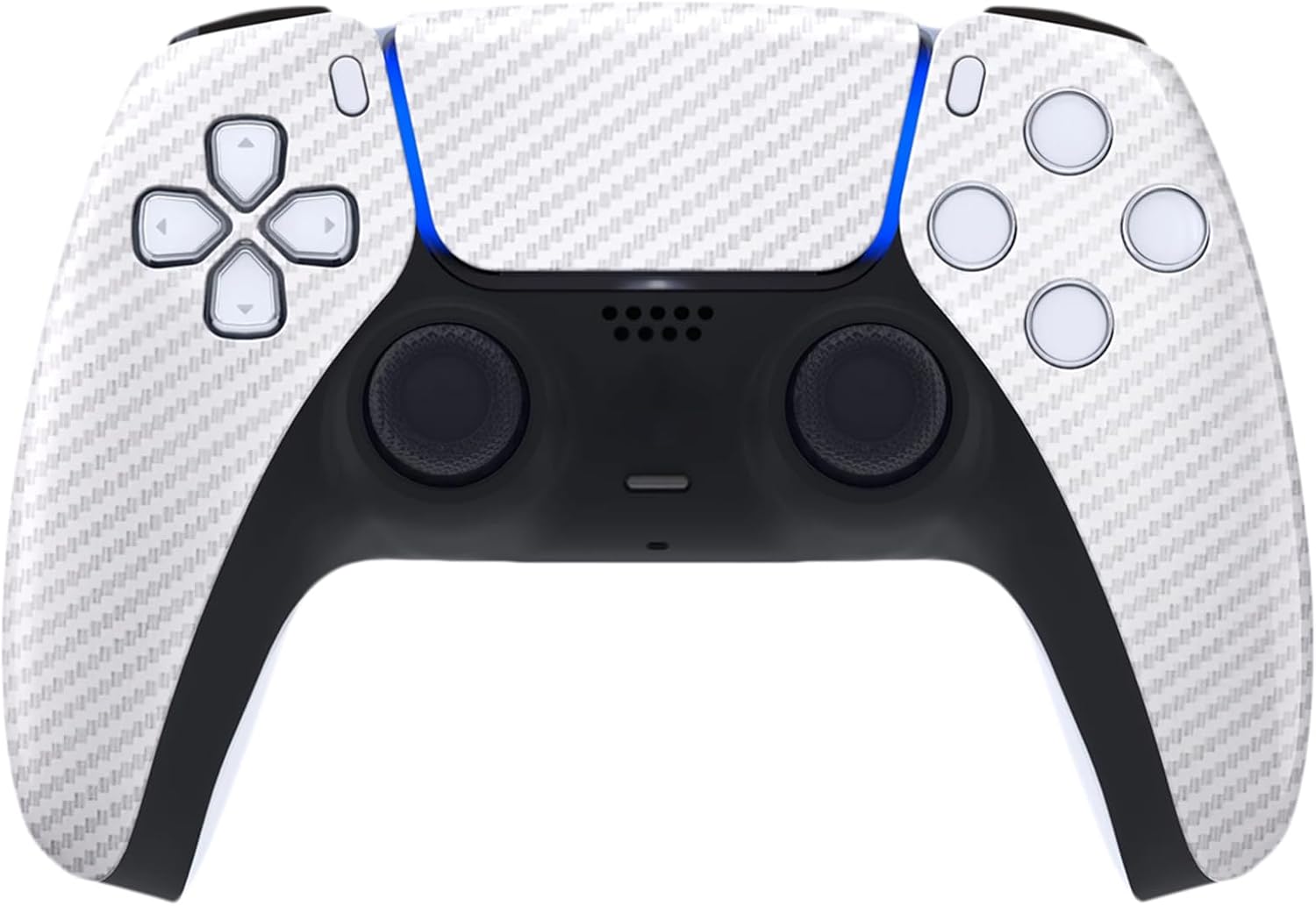 ProControllers - Custom Wireless Controller for PS5 - White Carbon Fiber
