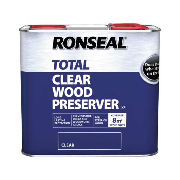 Ronseal Total Wood Preserver - Clear - 2.5L