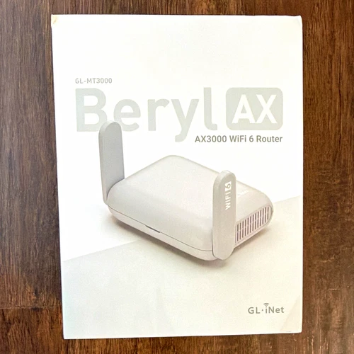 GL.iNet GL-MT3000 Beryl AX Wi-Fi 6 Travel Router, 2.5G WAN, VPN, OpenWrt | Wi-Fi 6 dual band 574Mbps 2.4GHz plus 2402Mbps 5GHz, 2.5G WAN, gigabit LAN, USB 3.0
