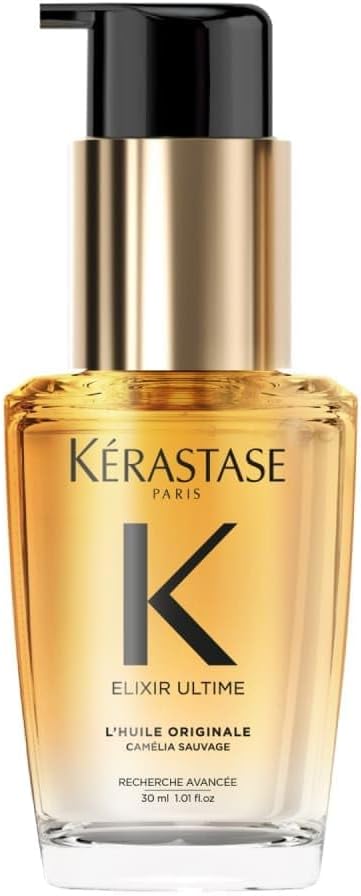 Kérastase Elixir Ultime Hair Oil L'Huile Originale Refillable, For All Hair Types with Argan Oil & Heat Protection 75ml