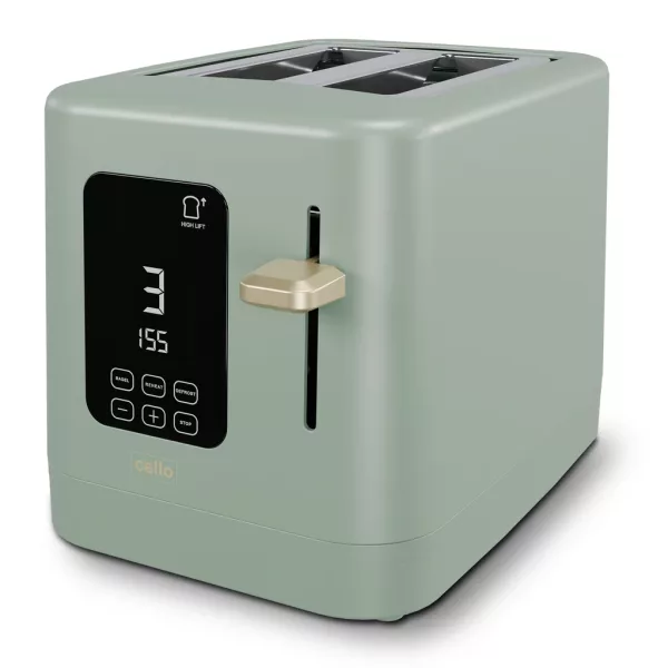 Digital 2 Slice Toaster with Touch Control and Timer